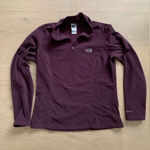 NWOT The North Face Burgundy Fleece Sweater Jacket Women’s L